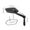 Rétroviseur Rotatif pour Guidon de moto, Vélo, trottinette électrique – Image 8