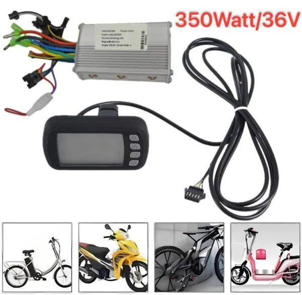 contrôleur+écran Lcd  350watt 36V 13A pour vélo électrique ex