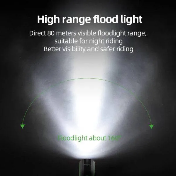 lumière LED pour vélo, éclairage 3 modes avec klaxon électronique, Rechargeable par USB – Image 5