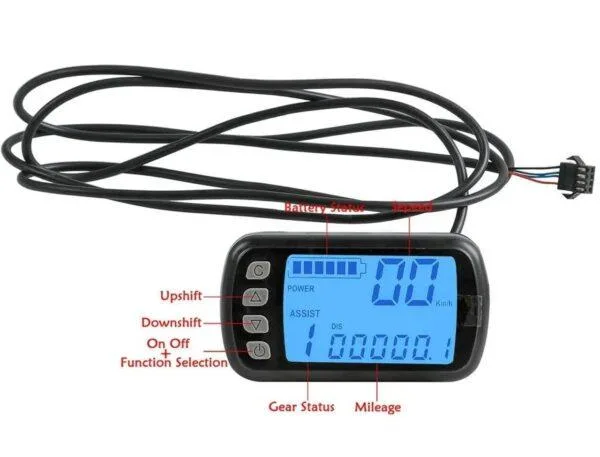 contrôleur+écran Lcd  350watt 36V 13A pour vélo électrique ex – Image 3