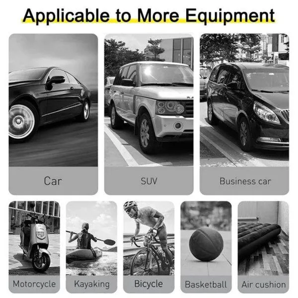 Baseus – Pompe À Air Électrique Sans Fil, Gonfleur Avec Lampe LED, Compresseur D'Air, Pour Trottinette électrique – Image 5