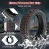 Pneu tout-terrain en caoutchouc de 8 pouces 50/75-6.1(81/2X2) pour trottinette électrique Xiaomi M365/Pro/Pro2/1S/ Lite – Image 9