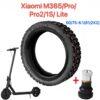 Pneu tout-terrain en caoutchouc de 8 pouces 50/75-6.1(81/2X2) pour trottinette électrique Xiaomi M365/Pro/Pro2/1S/ Lite