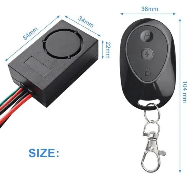 Alarme de sécurité antivol 36-55V 115db, XT30 pour trottinette électrique – Image 2