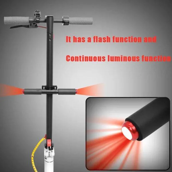 Lampe LED étanche avec guidon pour enfants ,éclairage frontal réglable, charge USB pour trottinette électrique – Image 6