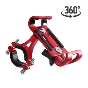 Support téléphone en aluminium couleur rouge